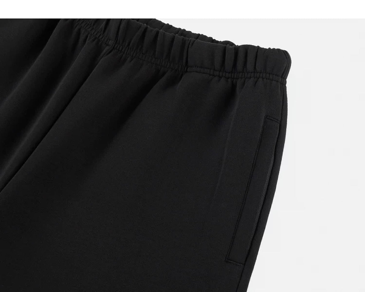 IDLT wide leg sweatpants, black side pocket.