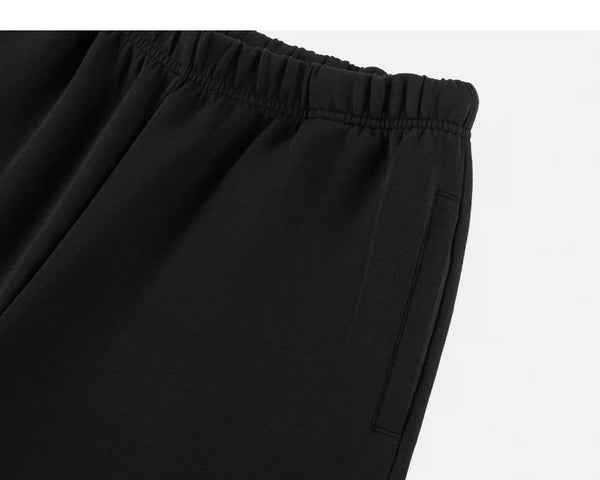 IDLT wide leg sweatpants, black side pocket.