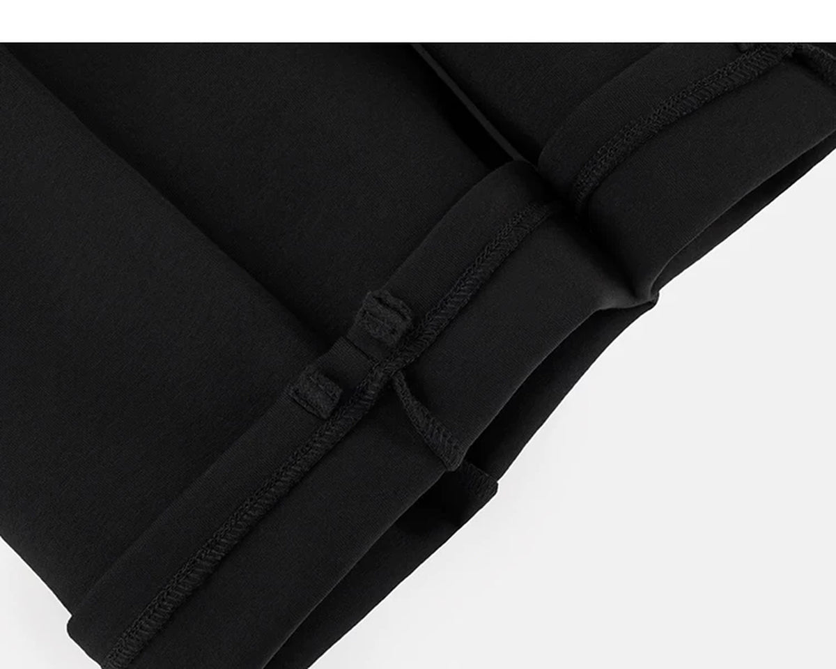 IDLT wide leg sweatpants, black inner hem seams.