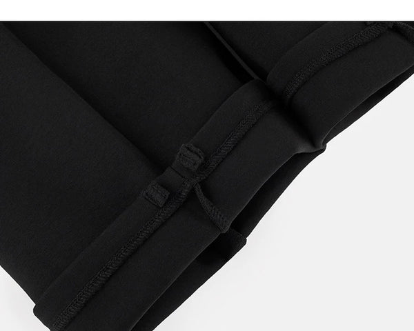 IDLT wide leg sweatpants, black inner hem seams.