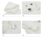 Dog Graphic Rhinestone Furry Trim Hoodie - COPPING THREADS - AYF