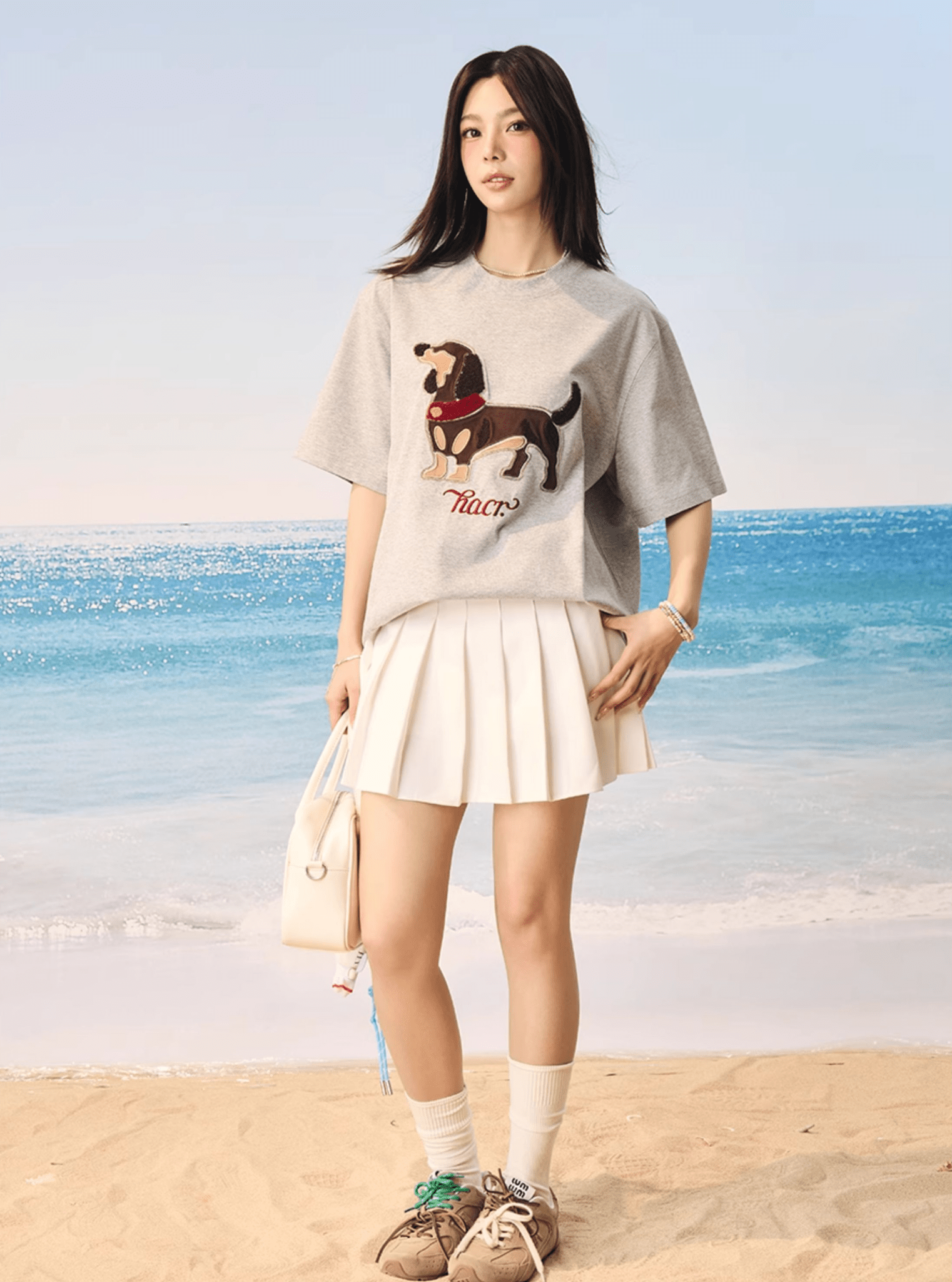 Dog Patch Towel Embroidery Tee - COPPING THREADS - Harsh and Cruel