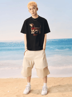 Dog Patch Towel Embroidery Tee - COPPING THREADS - Harsh and Cruel