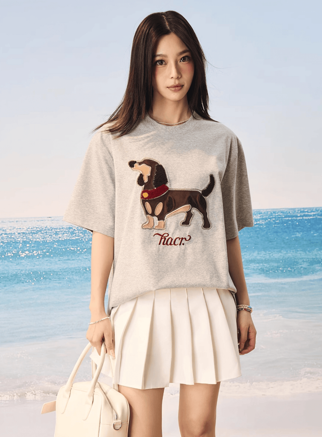 Dog Patch Towel Embroidery Tee - COPPING THREADS - Harsh and Cruel