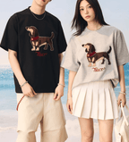 Dog Patch Towel Embroidery Tee - COPPING THREADS - Harsh and Cruel