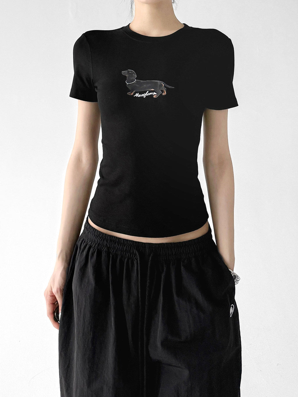 Dog-Print Fitted Tee - CT6676 - COPPING THREADS - CT ORIGINALS