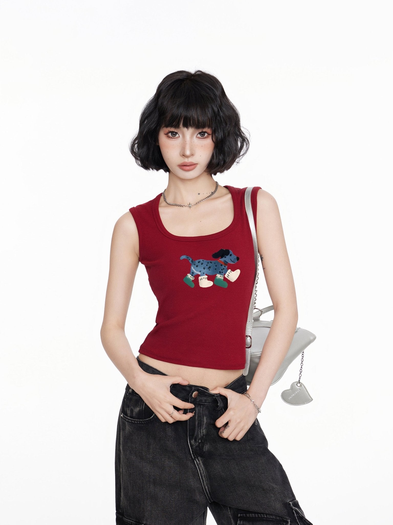 Tanktop mit Hunde-Print Zweitbild