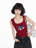 Dog Print Tank Top - COPPING THREADS - CT Select