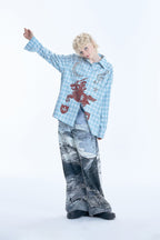 Don Quixote Embroidered Sequin Long Sleeve T-Shirt - COPPING THREADS - APRIORITY