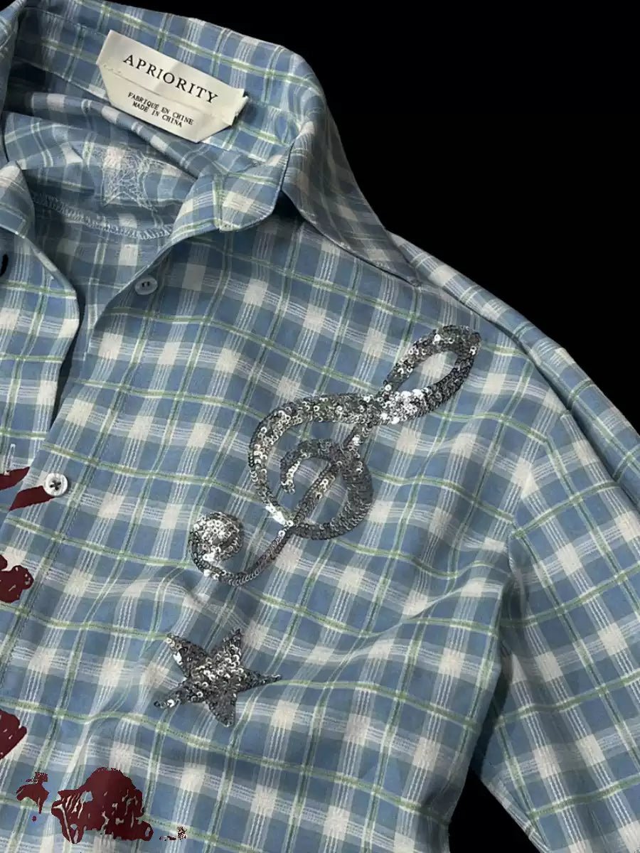 Don Quixote Embroidered Sequin Long Sleeve T-Shirt - COPPING THREADS - APRIORITY