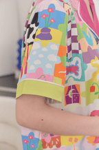 Dopamine Cartoon Ice Silk Pajama Set - COPPING THREADS - CT Dreamscape