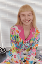 Dopamine Cartoon Ice Silk Pajama Set - COPPING THREADS - CT Dreamscape