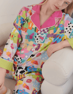 Dopamine Cartoon Ice Silk Pajama Set - COPPING THREADS - CT Dreamscape