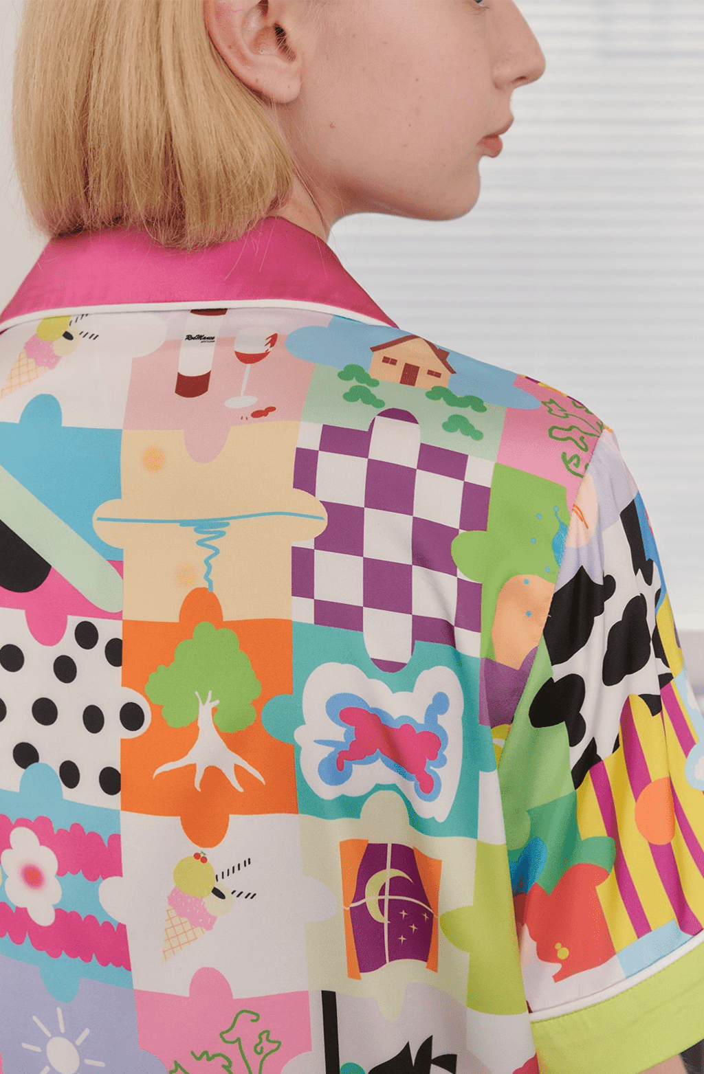 Dopamine Cartoon Ice Silk Pajama Set - COPPING THREADS - CT Dreamscape