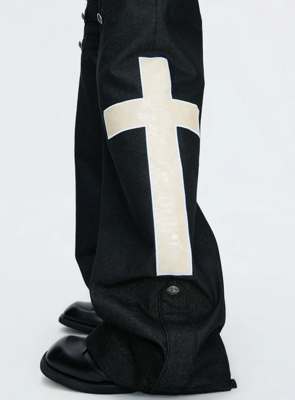 Double-Breasted Contrast-Collar Polo Set - COPPING THREADS - Argue Culture