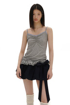 Double - layered Ruffle Camisole - COPPING THREADS - MOROMORO