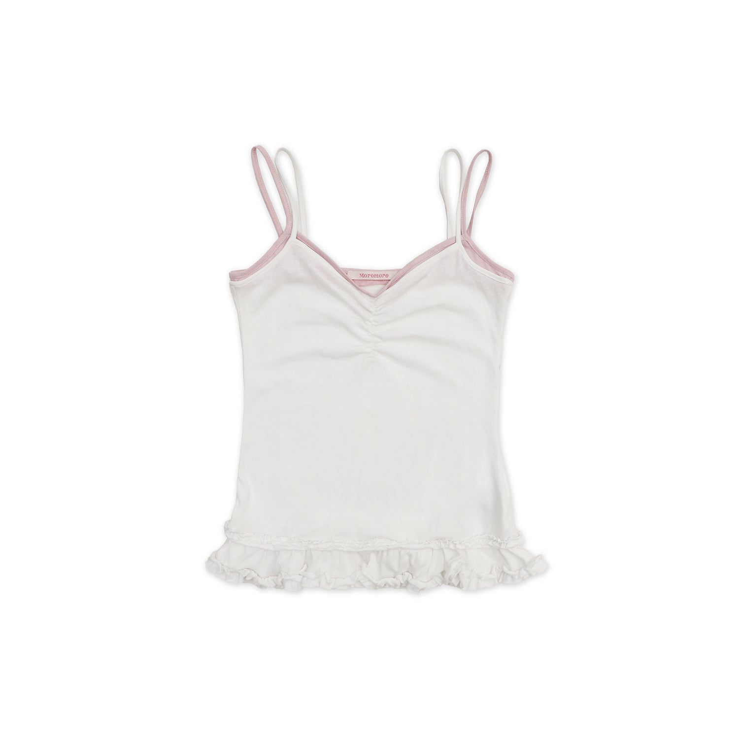 Double - layered Ruffle Camisole - COPPING THREADS - MOROMORO