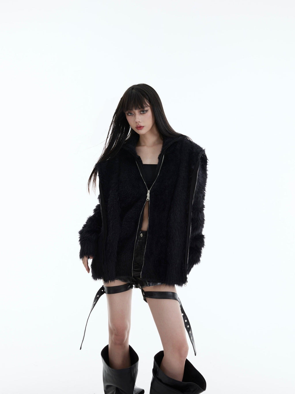 Double - Layered Two - Piece Cardigan - COPPING THREADS - CT Select