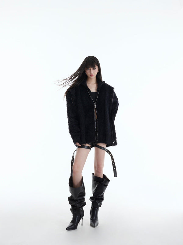 Double - Layered Two - Piece Cardigan - COPPING THREADS - CT Select