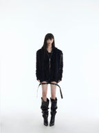 Double - Layered Two - Piece Cardigan - COPPING THREADS - CT Select