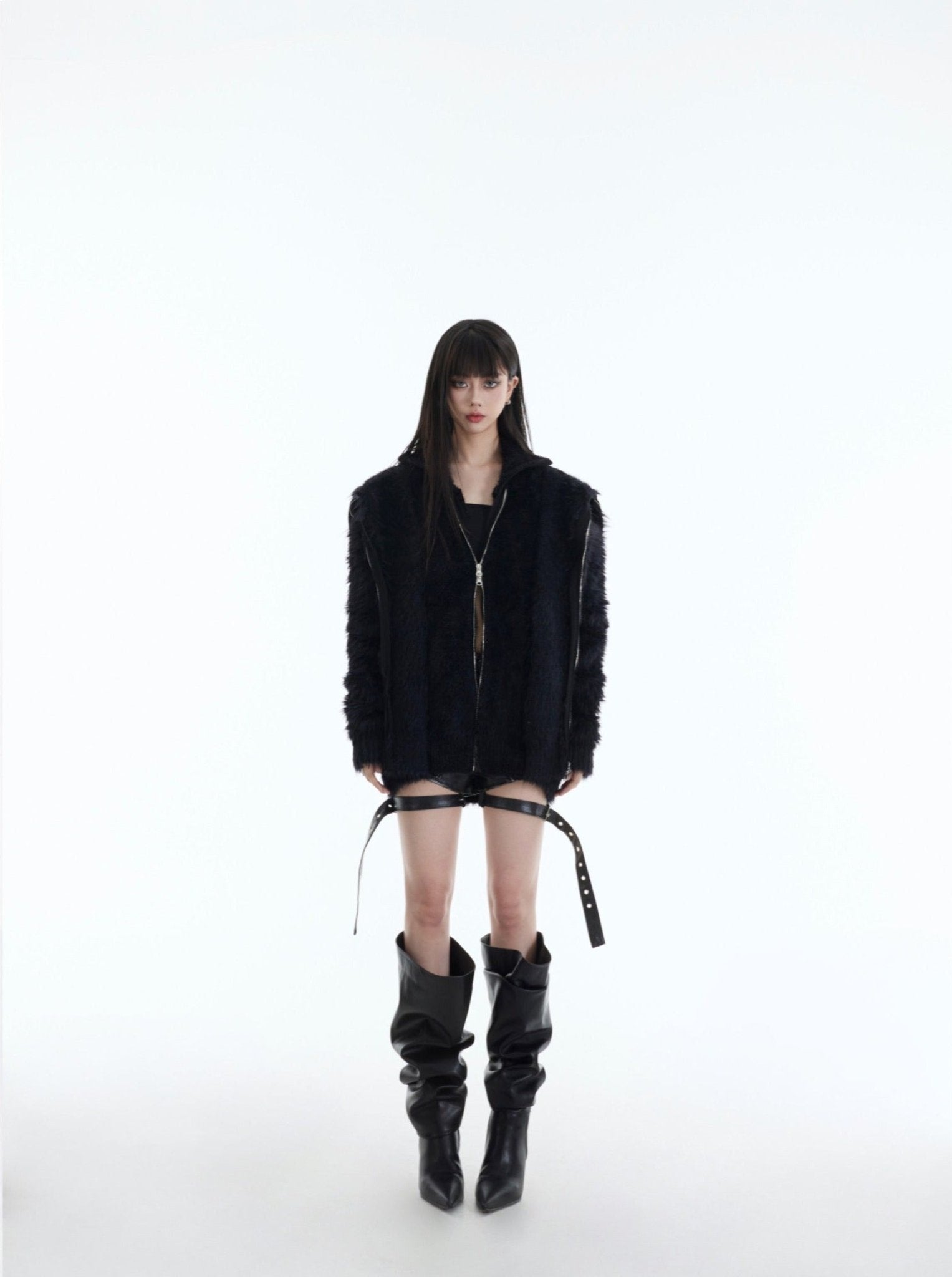 Double - Layered Two - Piece Cardigan - COPPING THREADS - CT Select