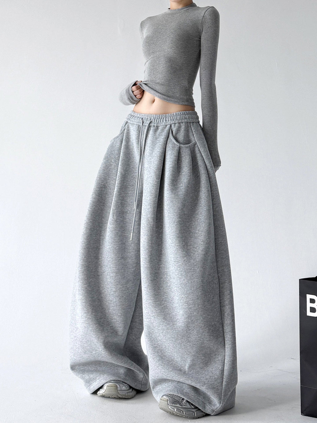 Double-Pleat Balloon Sweatpants - CT66218 - COPPING THREADS - CT ORIGINALS