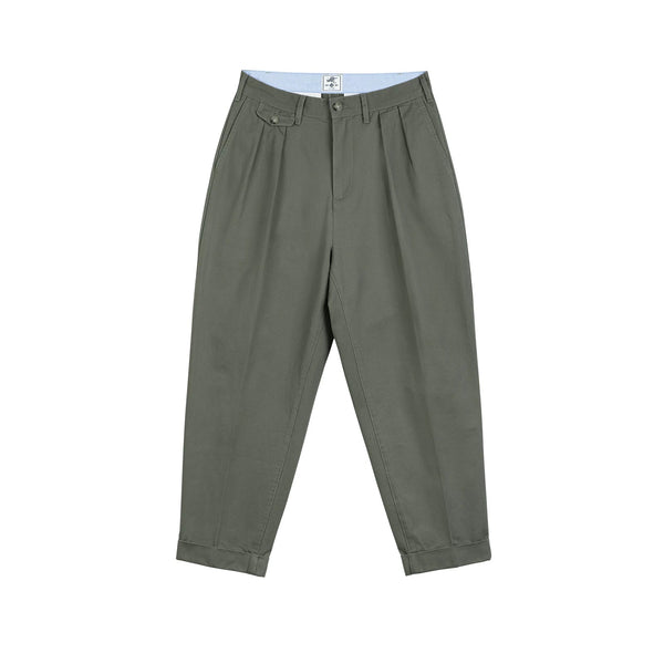 Double-Pleat Tapered Pants - COPPING THREADS - IDLT