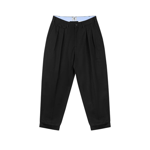 Double-Pleat Tapered Pants - COPPING THREADS - IDLT