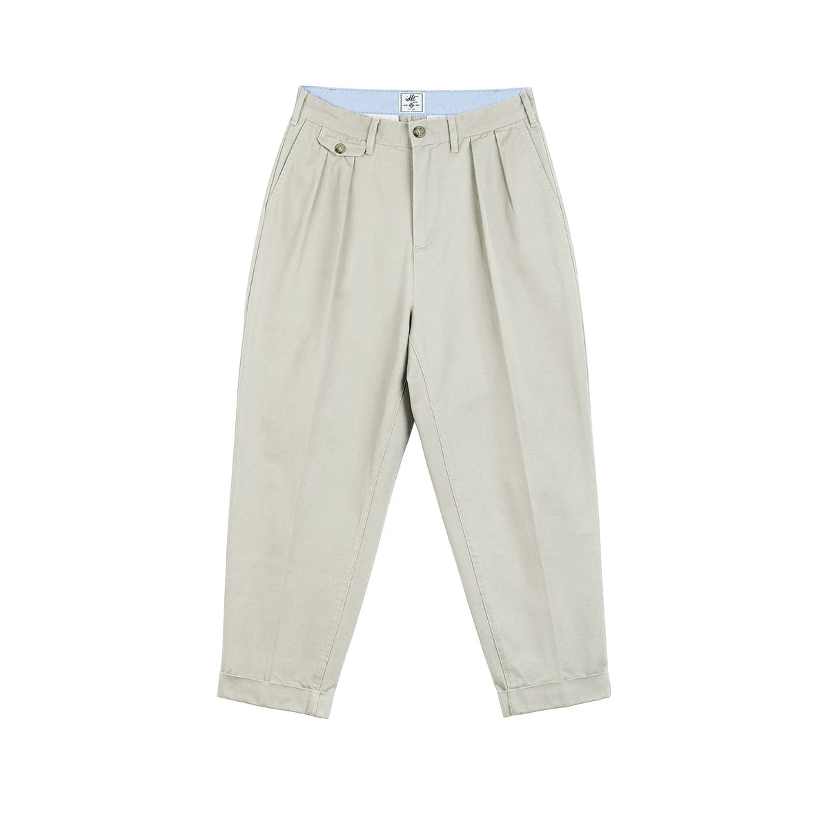 Double-Pleat Tapered Pants - COPPING THREADS - IDLT