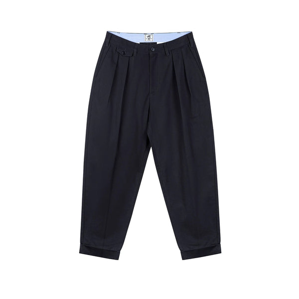 Double-Pleat Tapered Pants - COPPING THREADS - IDLT