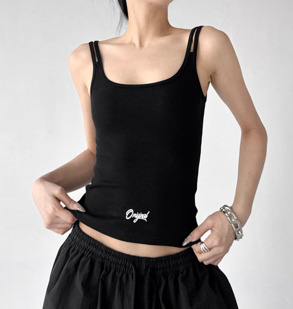Double-Strap Letter-Logo Tank - CT6641 - COPPING THREADS - CT ORIGINALS