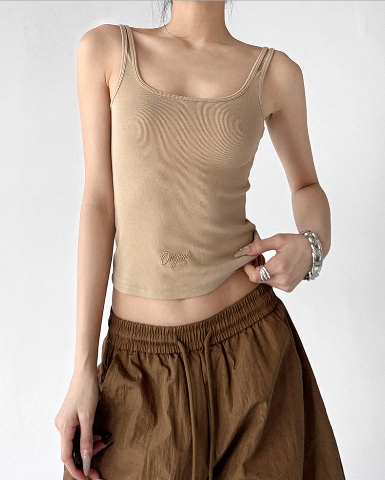 Double-Strap Letter-Logo Tank - CT6641 - COPPING THREADS - CT ORIGINALS