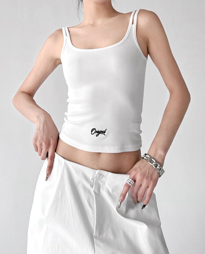Double-Strap Letter-Logo Tank - CT6641 - COPPING THREADS - CT ORIGINALS