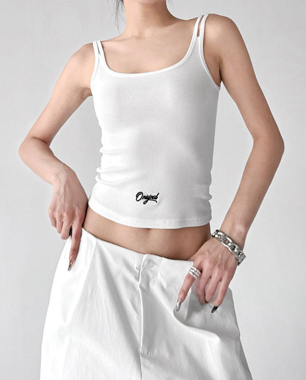 Double-Strap Letter-Logo Tank - CT6641 - COPPING THREADS - CT ORIGINALS