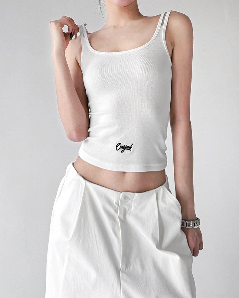 Double-Strap Letter-Logo Tank - CT6641 - COPPING THREADS - CT ORIGINALS
