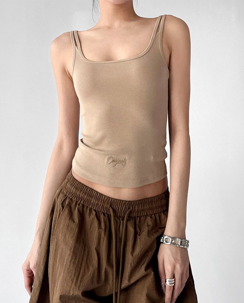 Double-Strap Letter-Logo Tank - CT6641 - COPPING THREADS - CT ORIGINALS