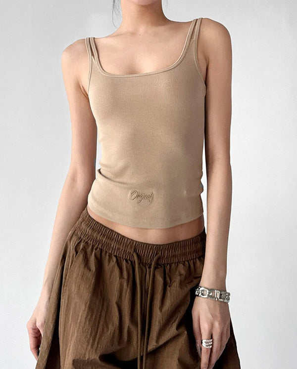 Double-Strap Letter-Logo Tank - CT6641 - COPPING THREADS - CT ORIGINALS