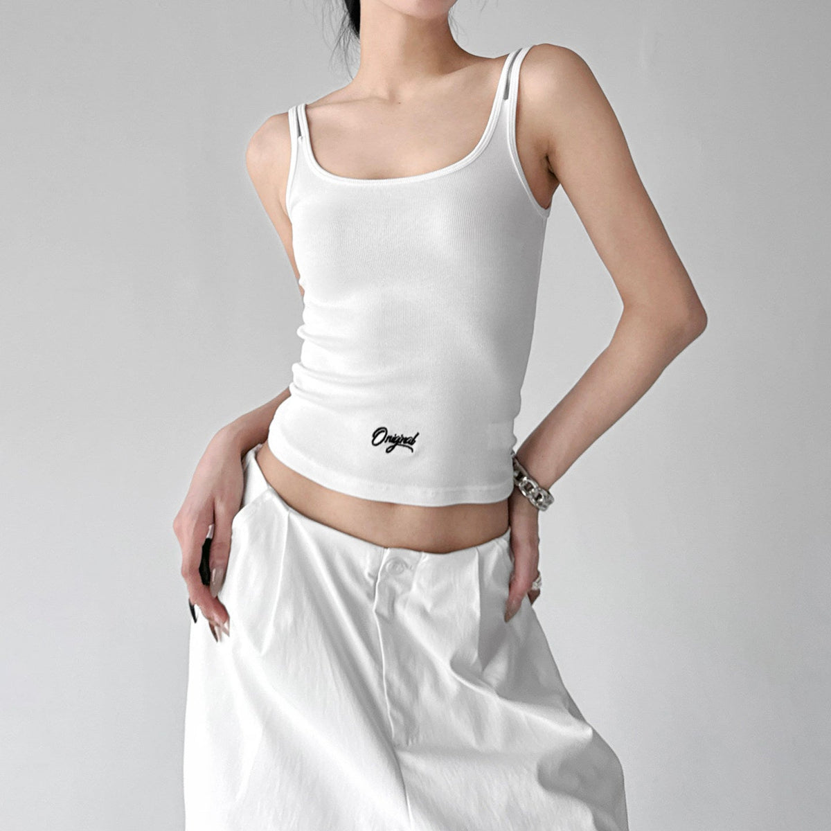 Double-Strap Letter-Logo Tank - CT6641 - COPPING THREADS - CT ORIGINALS