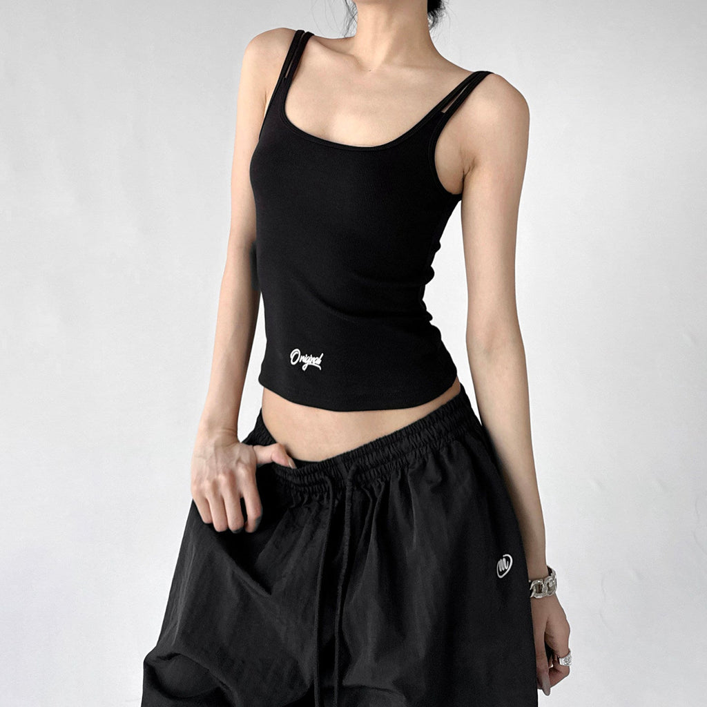 Double-Strap Letter-Logo Tank - CT6641 - COPPING THREADS - CT ORIGINALS