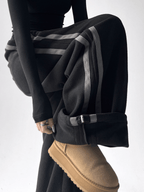 Double Stripe Fleece - Lined Wide - Leg Sweatpants - COPPING THREADS - CT Select