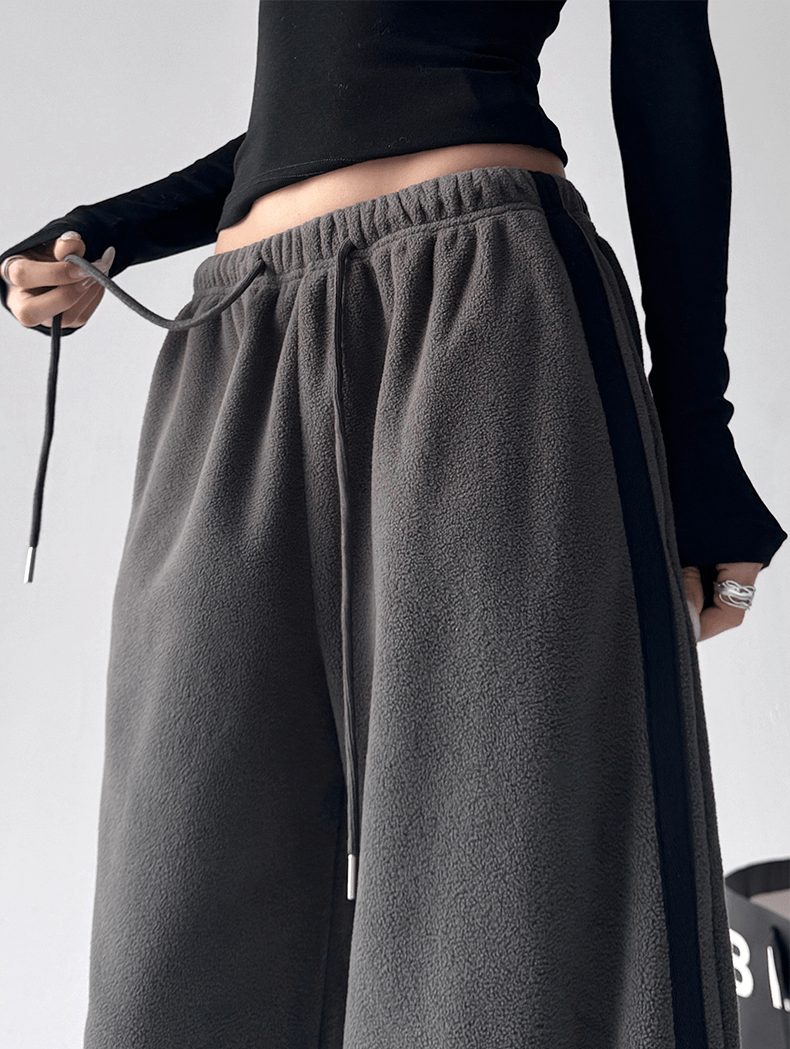 Double Stripe Fleece - Lined Wide - Leg Sweatpants - COPPING THREADS - CT Select
