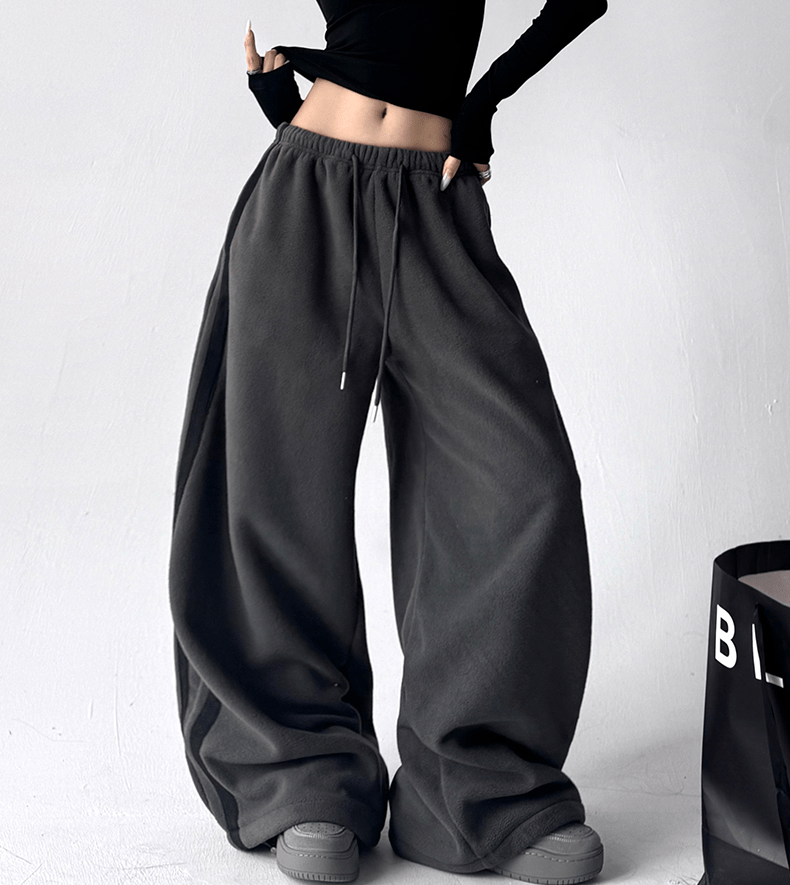 Double Stripe Fleece - Lined Wide - Leg Sweatpants - COPPING THREADS - CT Select