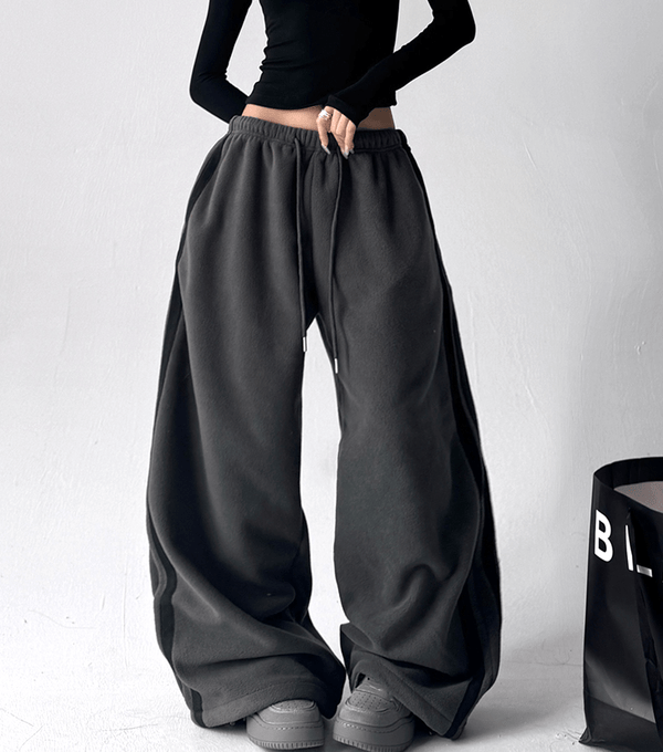 Double Stripe Fleece - Lined Wide - Leg Sweatpants - COPPING THREADS - CT Select