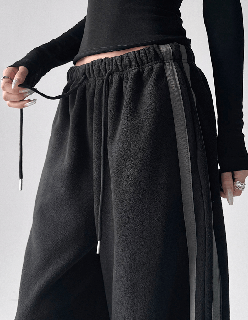 Double Stripe Fleece - Lined Wide - Leg Sweatpants - COPPING THREADS - CT Select
