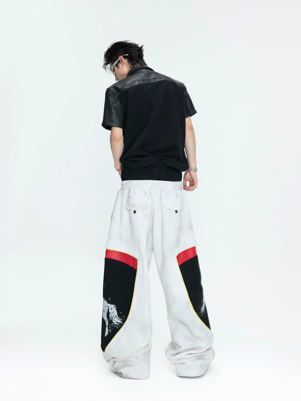 Double-Waist Embroidered Baggy Sweatpants - COPPING THREADS - Argue Culture