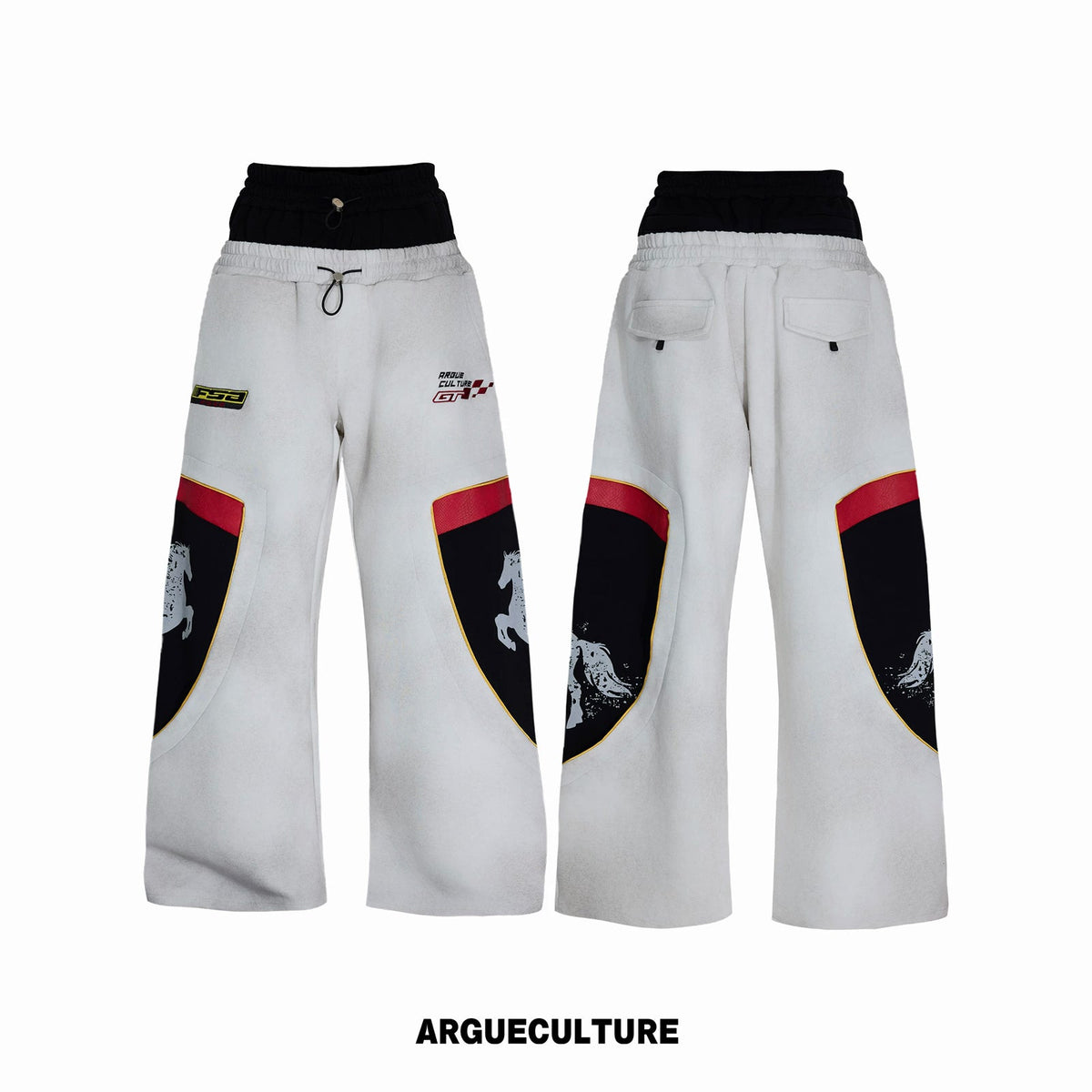 Double-Waist Embroidered Baggy Sweatpants - COPPING THREADS - Argue Culture