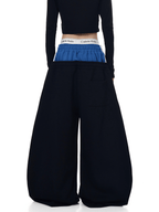 Double Waistband Letter Wide - Leg Sweatpants - COPPING THREADS - CT Select