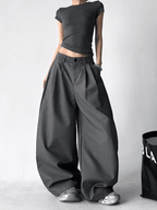 Draped Fit Pleated Wide Leg Trousers - COPPING THREADS - CT Select