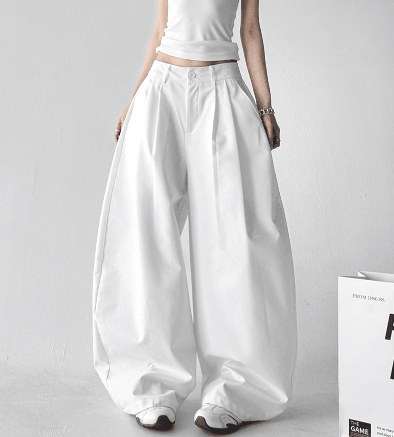 Draped Fit Pleated Wide Leg Trousers - COPPING THREADS - CT Select