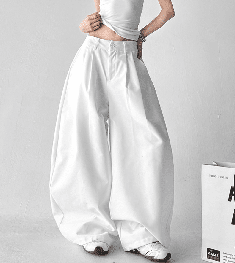 Draped Fit Pleated Wide Leg Trousers - COPPING THREADS - CT Select